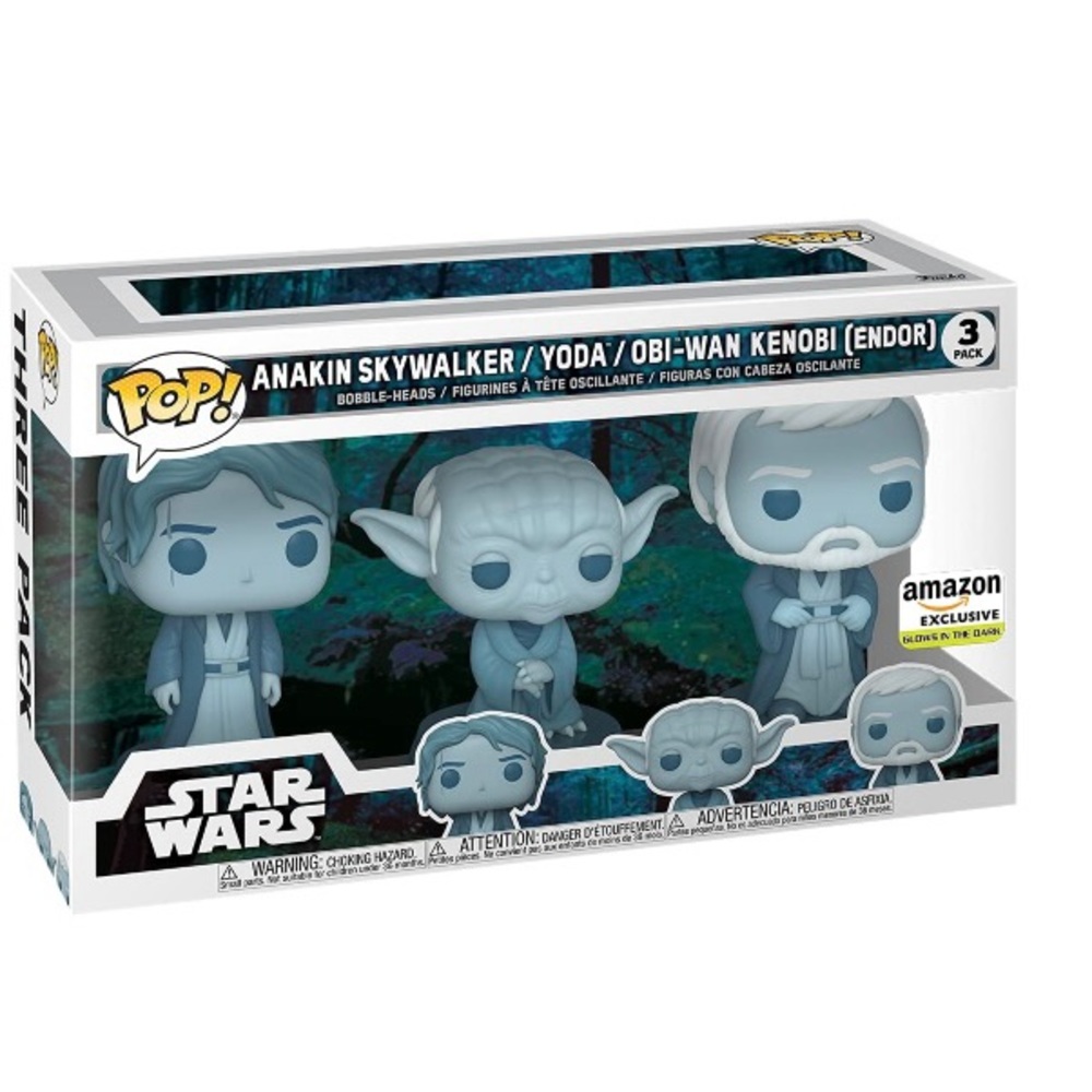 Star Wars Funko pop Amazon exclusive clothes in the dark three pack